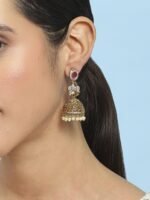 Red Gold Alloy Jhumka