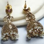 Red Gold Alloy Jhumka